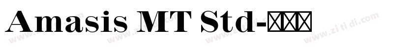 Amasis MT Std字体转换